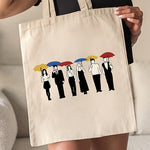 1 Pc Fashion Umbrella Friend Pattern Shoulder Canvas Bag
