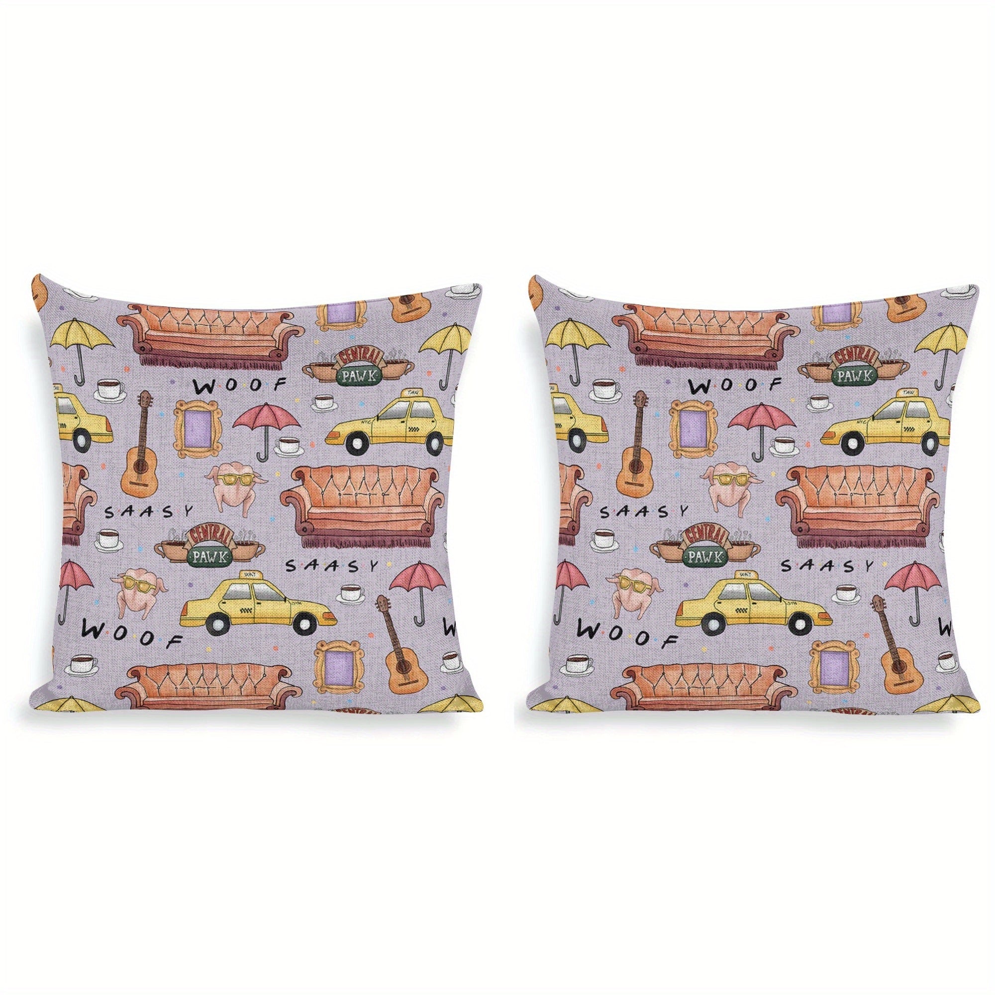 2pcs  Modern style Friends TV show pillowcase