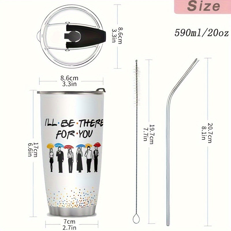 Friends inspire Stainless Steel Tumblers for Best Friends - Reusable, Hand Wash Only, Multipurpose,  Christmas Gifts