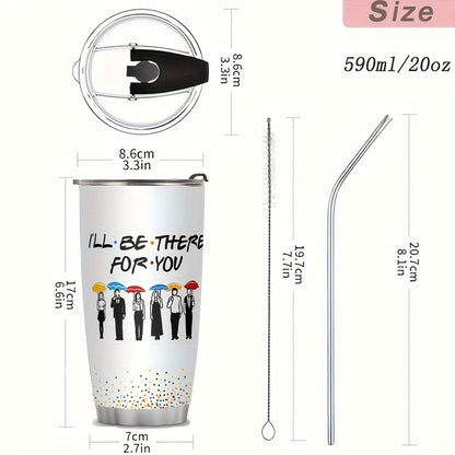 Friends inspire Stainless Steel Tumblers for Best Friends - Reusable, Hand Wash Only, Multipurpose,  Christmas Gifts