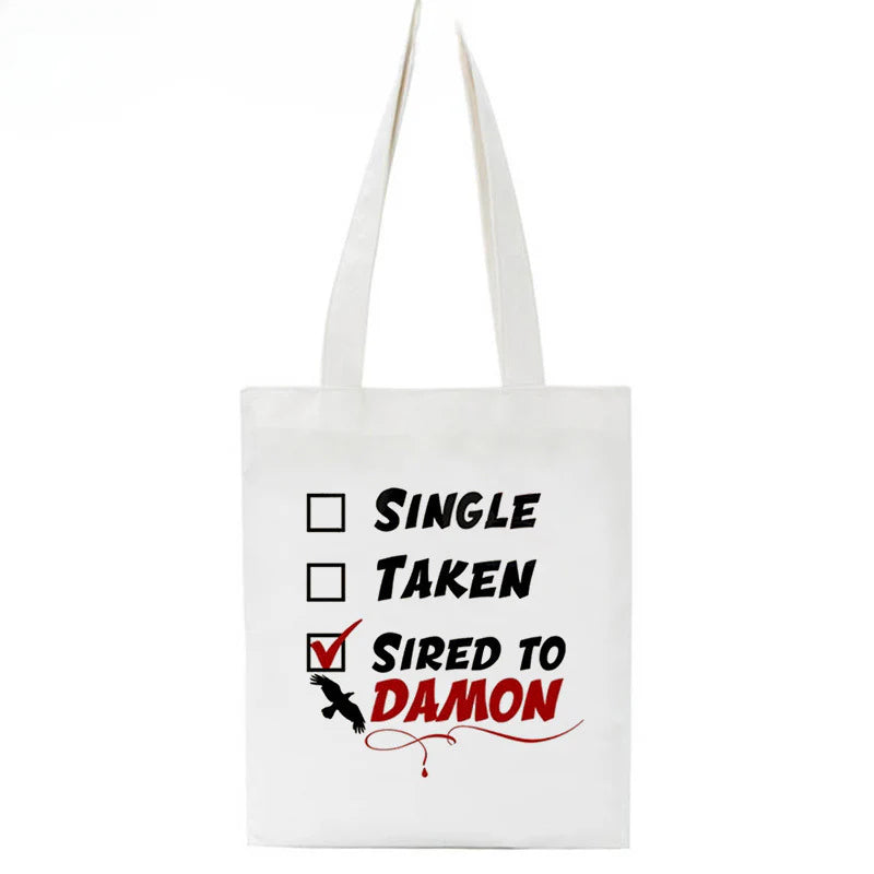 Trendy TVD Printed Canvas Shoulder Bag