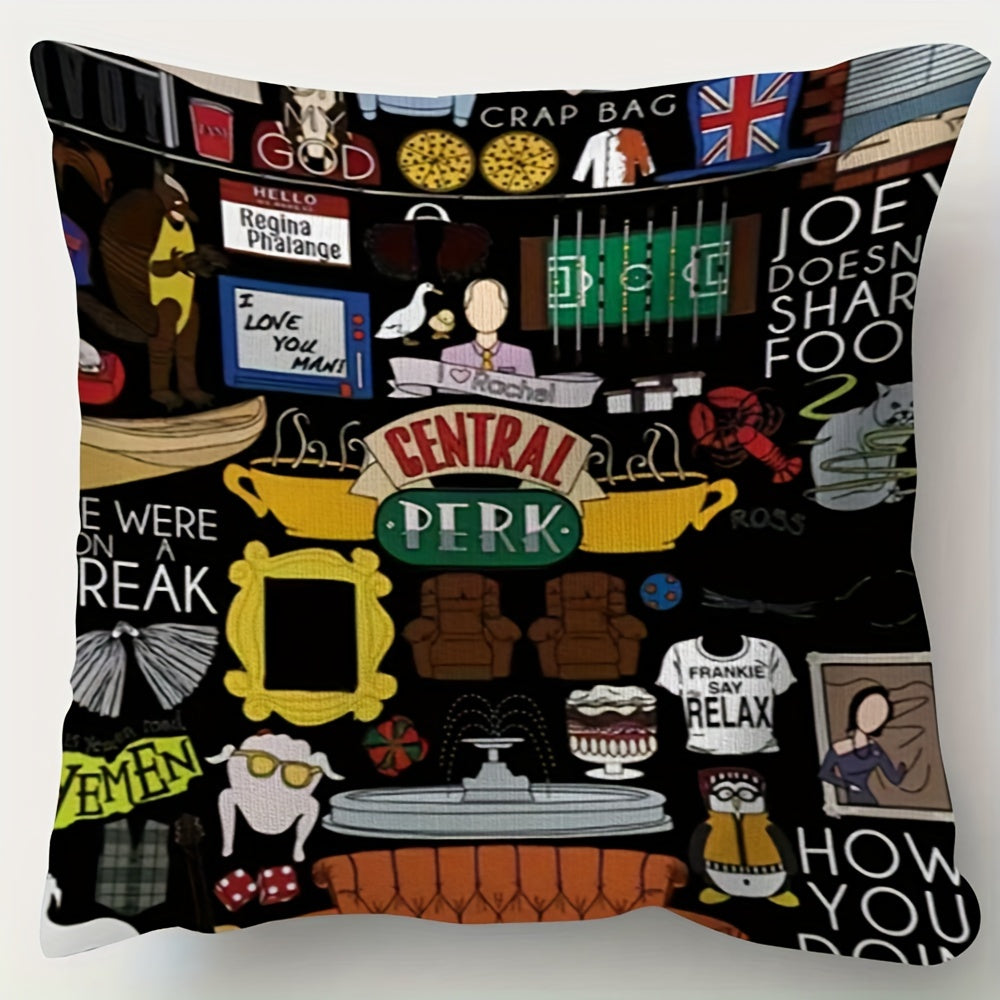 1pc Central Perk Friends TV Show Themed Pillowcase