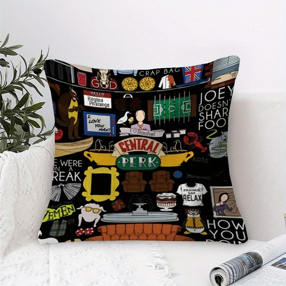 1pc Central Perk Friends TV Show Themed Pillowcase
