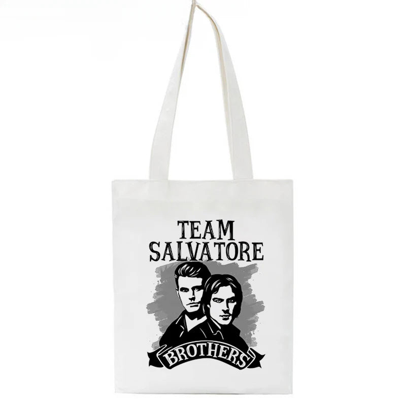 Trendy TVD Printed Canvas Shoulder Bag