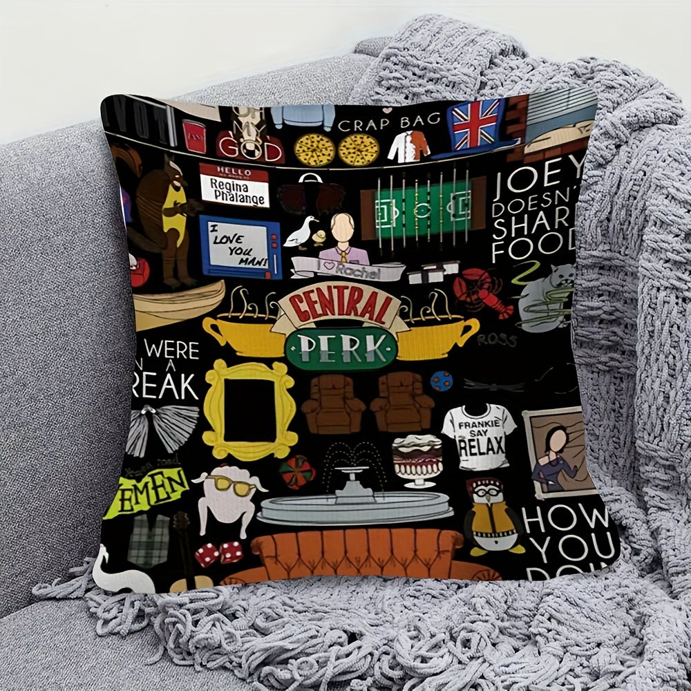 1pc Central Perk Friends TV Show Themed Pillowcase