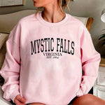 Women's Mystic Falls Printed Pullover Sweatshirt