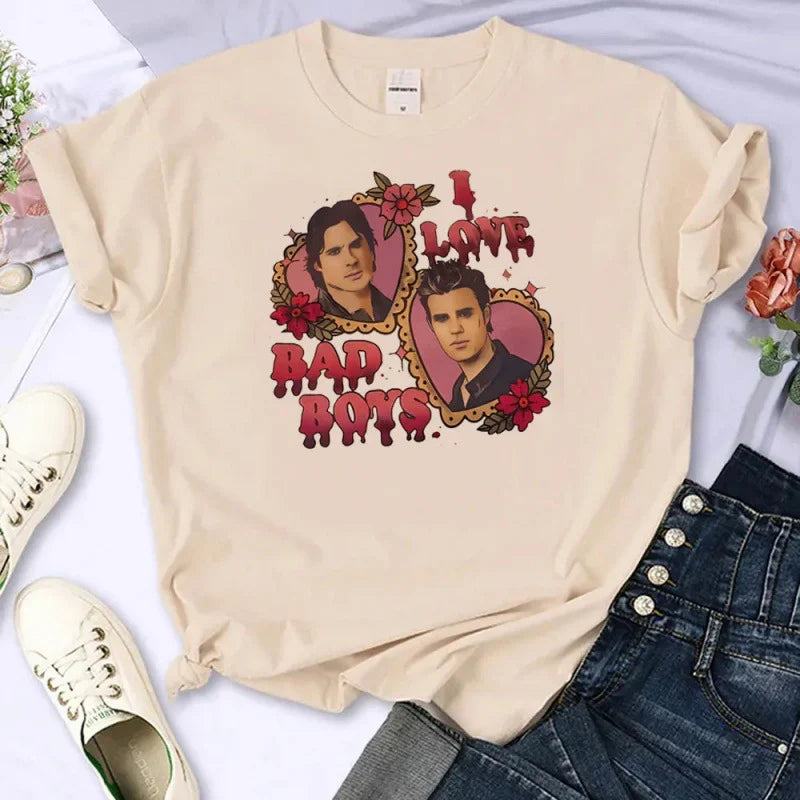 Women's TVD Graphic Printed Cotton T-shirt