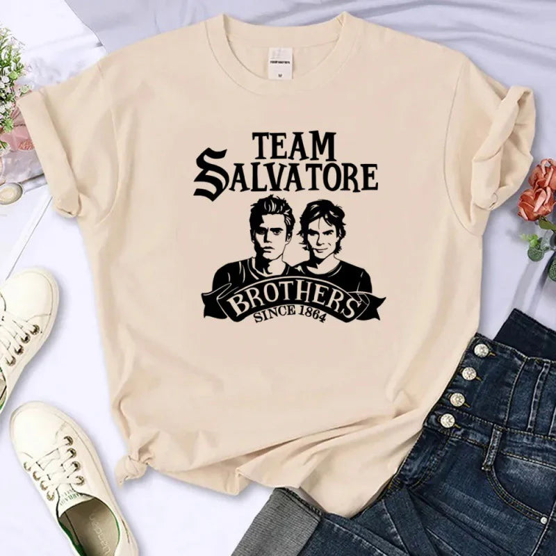 Women's TVD Graphic Printed Cotton T-shirt