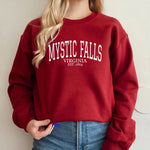 Women's Mystic Falls Printed Pullover Sweatshirt