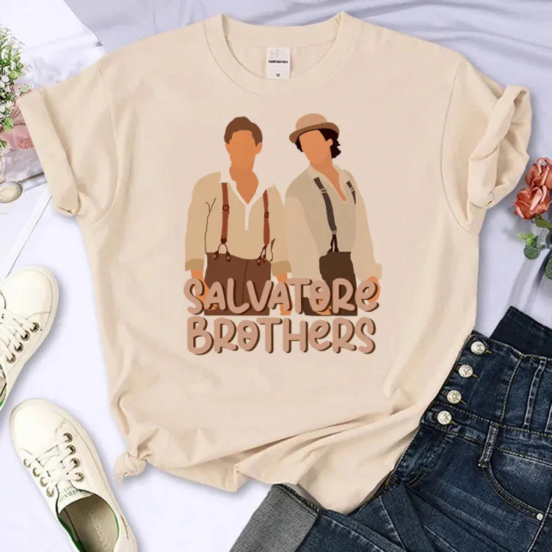 Women's TVD Graphic Printed Cotton T-shirt