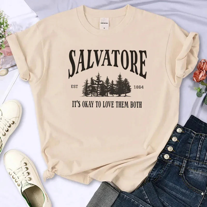 Women's TVD Graphic Printed Cotton T-shirt