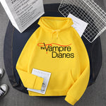 Unisex TVD Graphic Printed Casual Hoodie