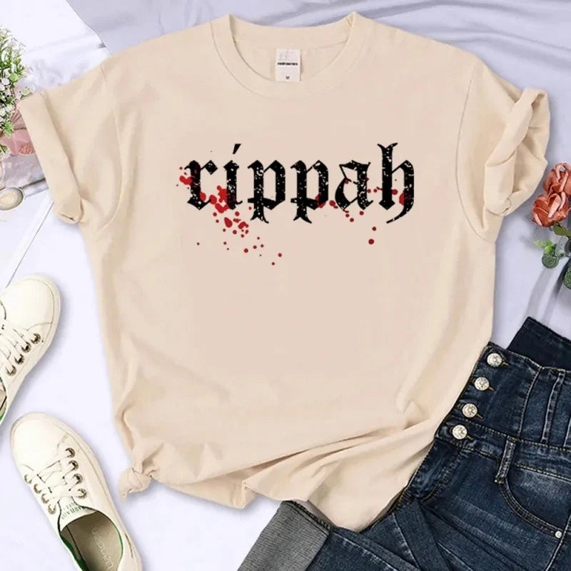 Women's TVD Graphic Printed Cotton T-shirt