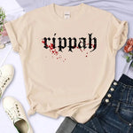 Women's TVD Graphic Printed Cotton T-shirt