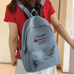 Casual Nylon Backpack with Vampire Diaries Print