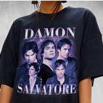 Damon Salvatore The Vampire Diaries Rap Tea T-Shirt