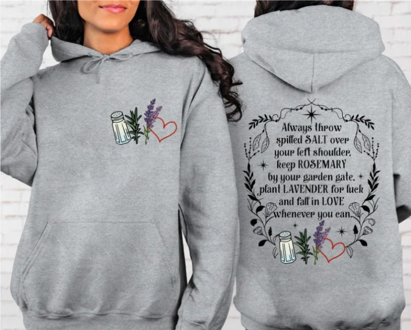 Salt Rosemary Lavender Love Print Sweatshirt
