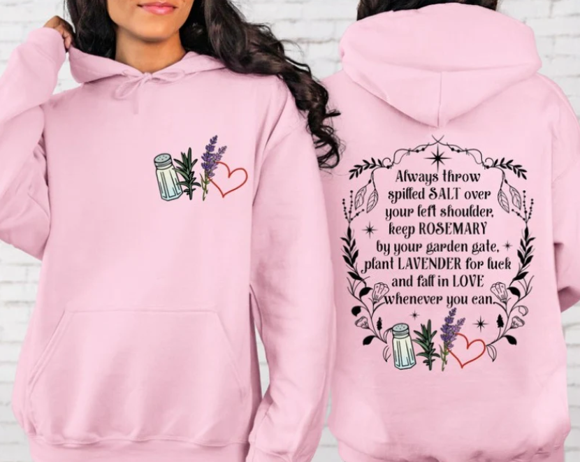 Salt Rosemary Lavender Love Print Sweatshirt