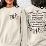 Salt Rosemary Lavender Love Print Sweatshirt