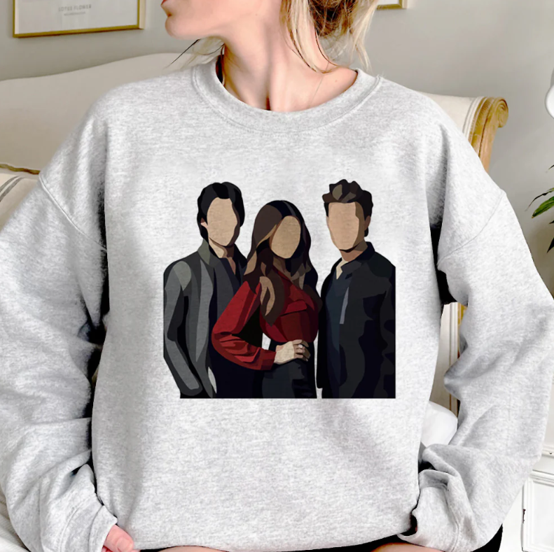 Women's TVD Printed Grey Sweatshirt