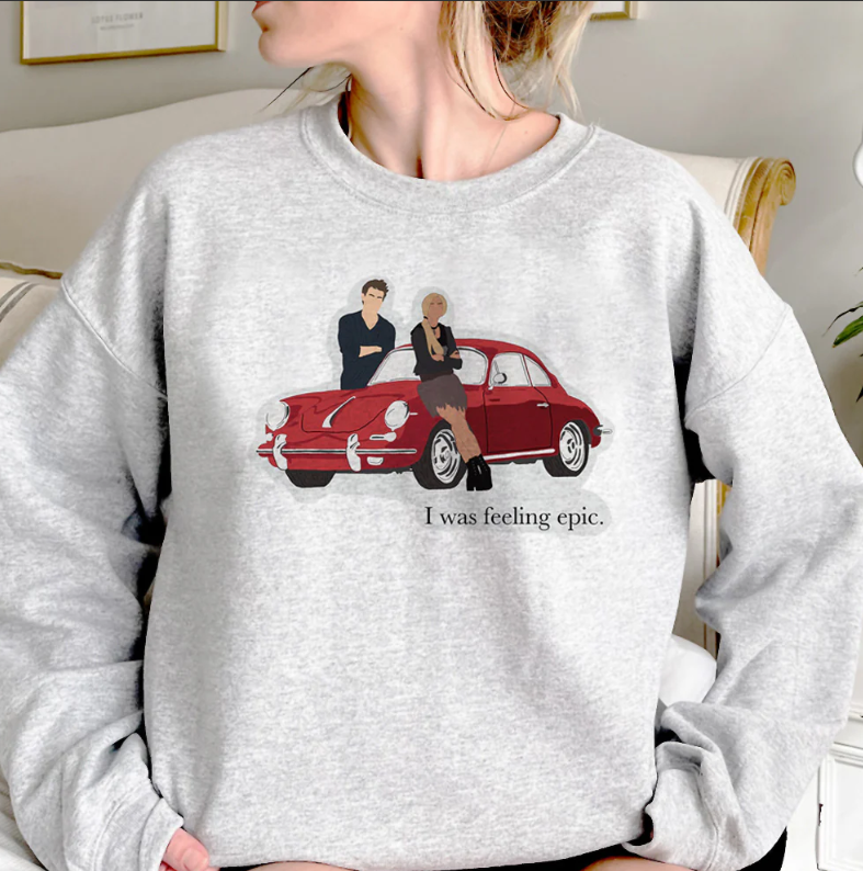 Women's TVD Printed Grey Sweatshirt
