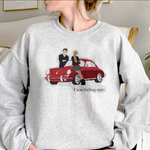 Women's TVD Printed Grey Sweatshirt