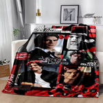 The Vampire Diaries Damon salvatore printed blanket