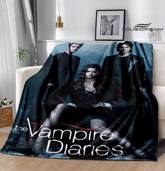 The Vampire Diaries Damon salvatore printed blanket