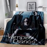 The Vampire Diaries Damon salvatore printed blanket