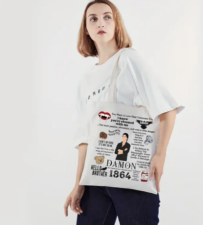 Vampire Fan Canvas Tote Bag