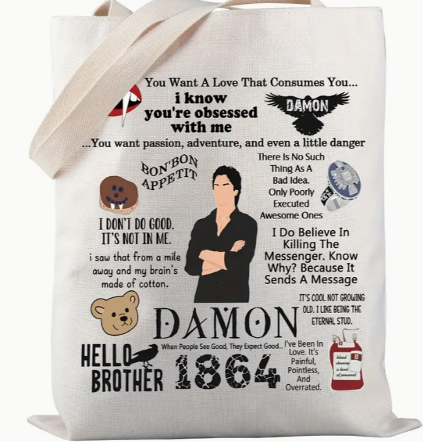 Vampire Fan Canvas Tote Bag