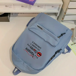 Casual Nylon Backpack with Vampire Diaries Print