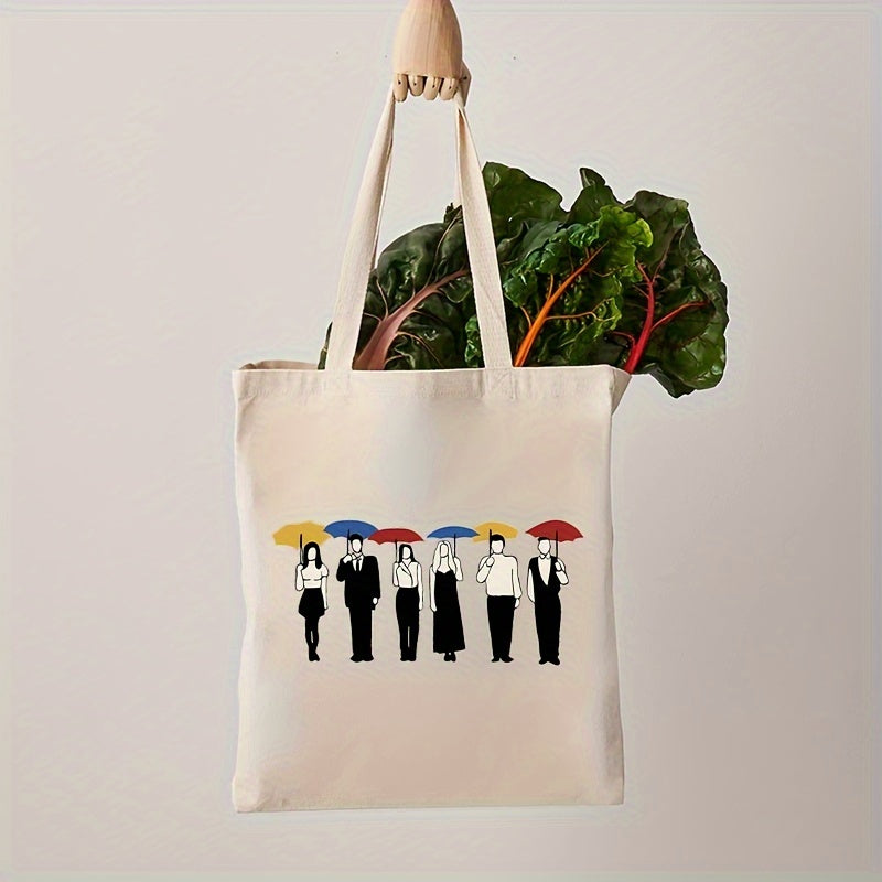 1 Pc Fashion Umbrella Friend Pattern Shoulder Canvas Bag
