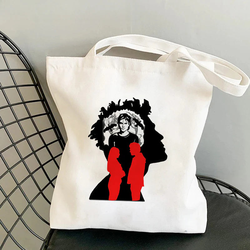 Trendy TVD Printed Canvas Shoulder Bag