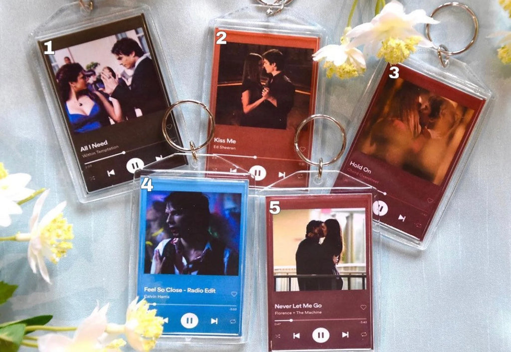 The Vampire Diaries Spotify keyrings | TVD | Salvatore | Delena keyring