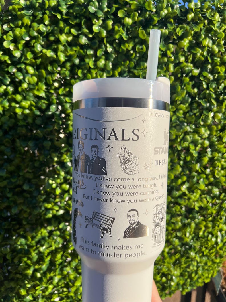 The Originals Laser Engraved Half Wrap 40oz Tumbler || TVDU || Mikaelson || Stanley || TVD
