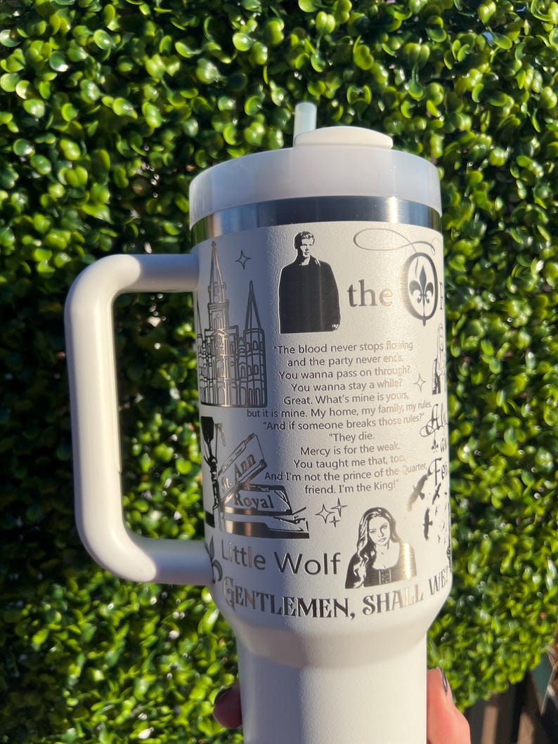 The Originals Laser Engraved Half Wrap 40oz Tumbler || TVDU || Mikaelson || Stanley || TVD
