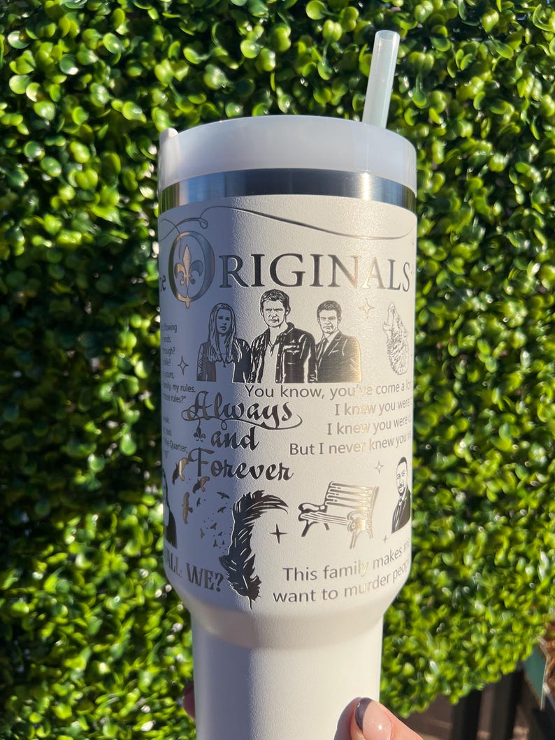The Originals Laser Engraved Half Wrap 40oz Tumbler || TVDU || Mikaelson || Stanley || TVD