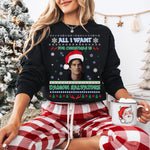 All I Want For Christmas Is Damon Salvatore, Vampire Diaries Sweatshirt,