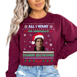 All I Want For Christmas Is Damon Salvatore, Vampire Diaries Sweatshirt,