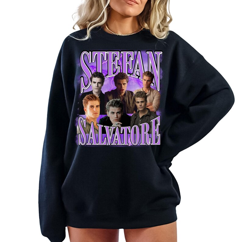 Stefan Salvatore Sweatshirt, The Vampire Diaries Sweatshirt, TVD Merch, Vampire Diaries Gift