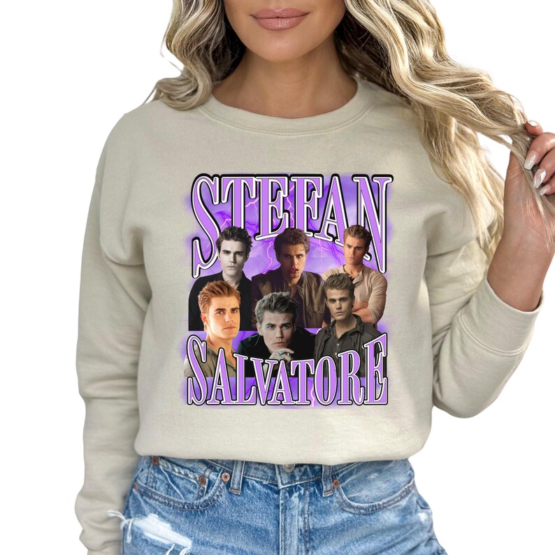 Stefan Salvatore Sweatshirt, The Vampire Diaries Sweatshirt, TVD Merch, Vampire Diaries Gift