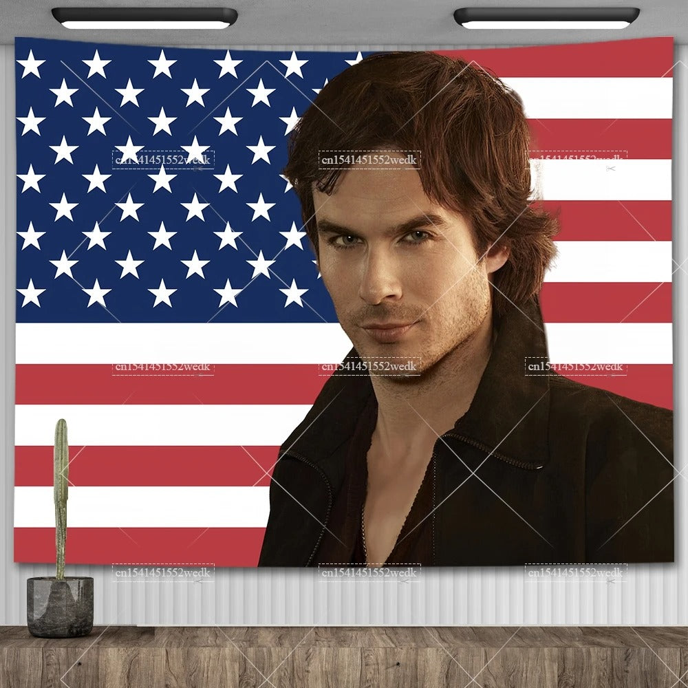 Ian Somerhalder American Flag