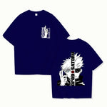 Satoru Gojo Print T-shirt Unisex Loose Short Sleeve Round Neck