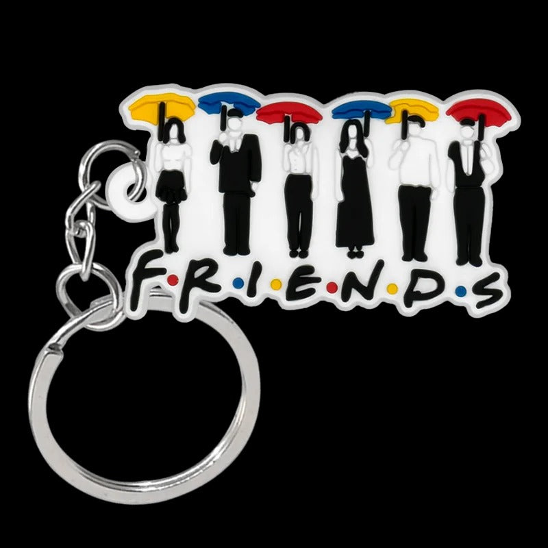 1PCS New Keychain Classic Old Friends Key Chain