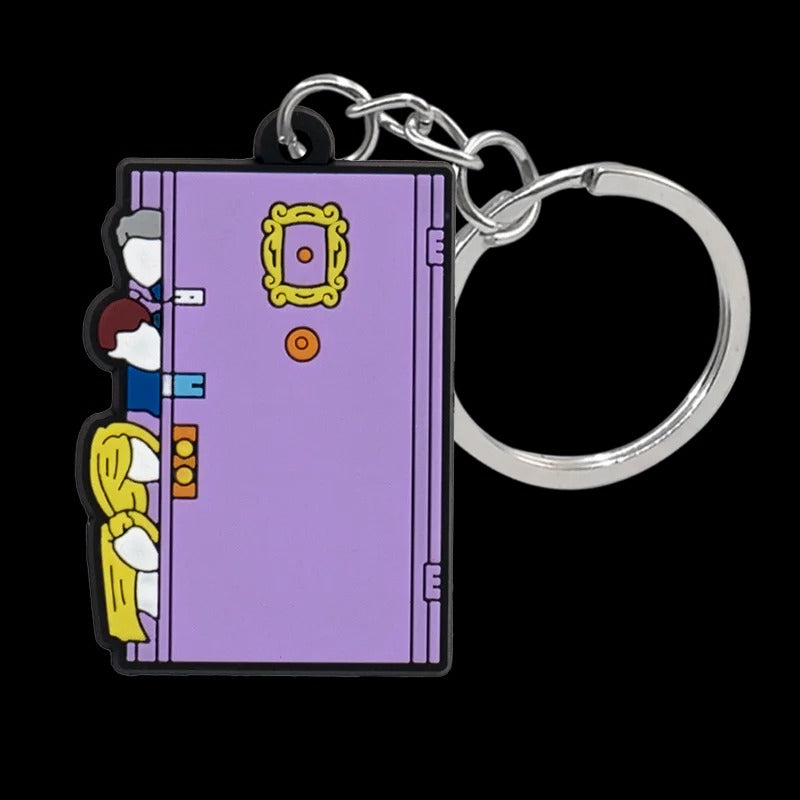 1PCS New Keychain Classic Old Friends Key Chain