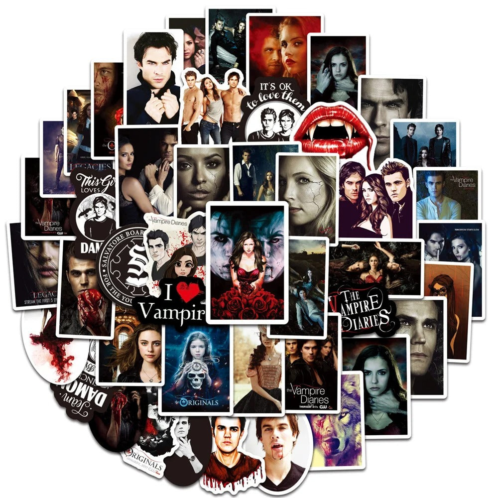 50PCS The Vampire Diaries Personalized Creative Stickers for Decoration