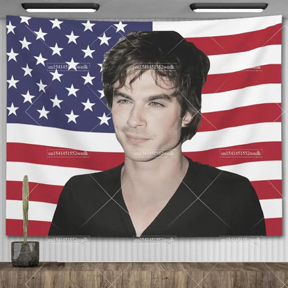 Ian Somerhalder American Flag