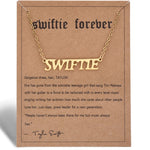 Stainless Steel Taylor Swift Gold Plated Nameplate Pendant Jewelry For Fans