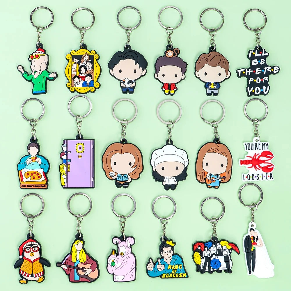 1PCS New Keychain Classic Old Friends Key Chain